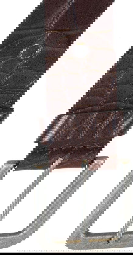 Heren riem donkerbruin italiaans leer 4 cm brede casual leren - Arrigo Leather Goods