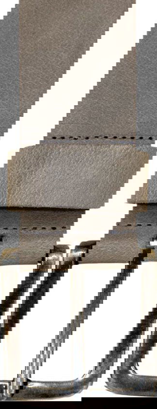 Heren riem taupe grijs italiaans leer 4 5 cm brede - Arrigo.nl