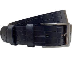 Heren riemen blauw of dames riemen blauw 4 cm met - Arrigo Leather Goods