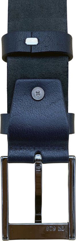 Heren riemen blauw of dames riemen blauw 4 cm met - Arrigo Leather Goods