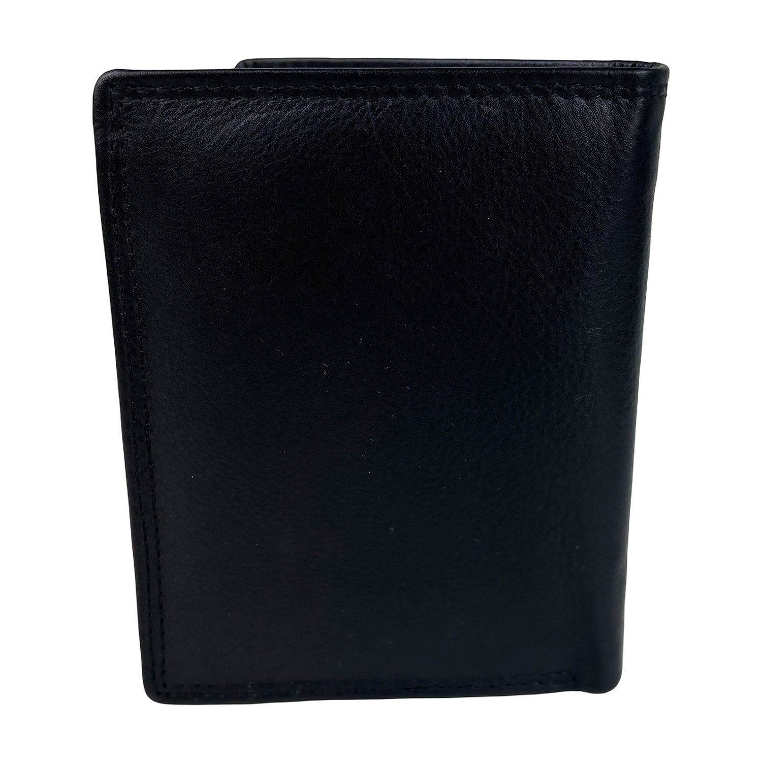 Zwarte leren billfold portemonnee