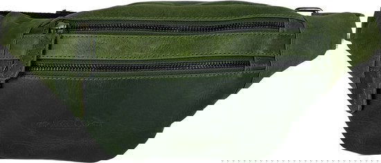 Heuptas fanny pack buiktas festival tasje leer groen arrigo - Arrigo.nl