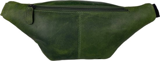 Heuptas fanny pack buiktas festival tasje leer groen arrigo - Arrigo.nl