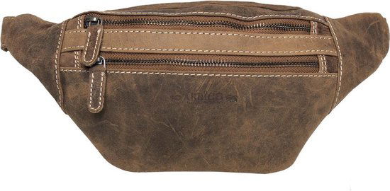 Heuptas heuptasje fanny pack buideltasje festival tasje buffelleer cognac - Arrigo.nl