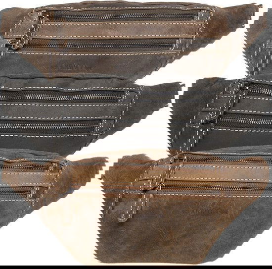 Heuptas heuptasje fanny pack buideltasje festival tasje buffelleer cognac - Arrigo.nl