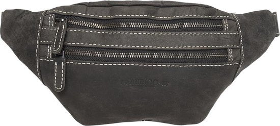 Heuptas heuptasje fanny pack buideltasje festival tasje buffelleer zwart - Arrigo.nl