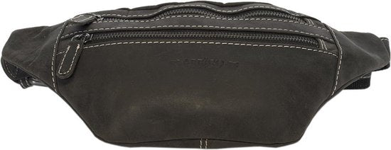 Heuptas heuptasje fanny pack buideltasje festival tasje buffelleer zwart - Arrigo.nl