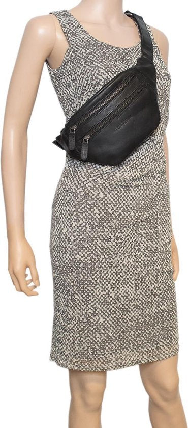 Heuptas heuptasje fanny pack buideltasje festival tasje leer zwart arrigo - Arrigo.nl