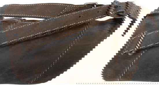 Heuptasje dames of heuptasje heren donkerbruin leer fanny pack donkerbruin - Arrigo.nl