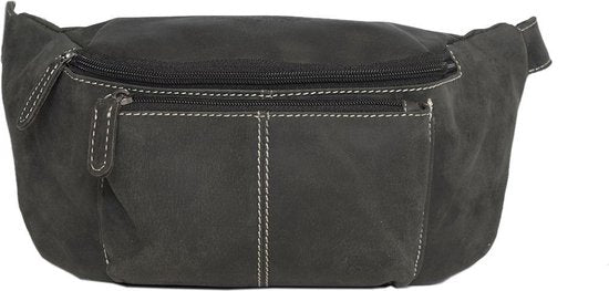 Heuptasje dames of heuptasje heren zwart leer fanny pack zwart - Arrigo.nl