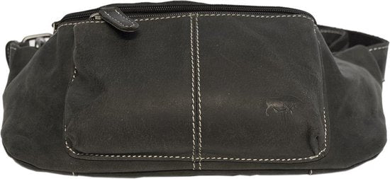 Heuptasje dames of heuptasje heren zwart leer fanny pack zwart - Arrigo.nl