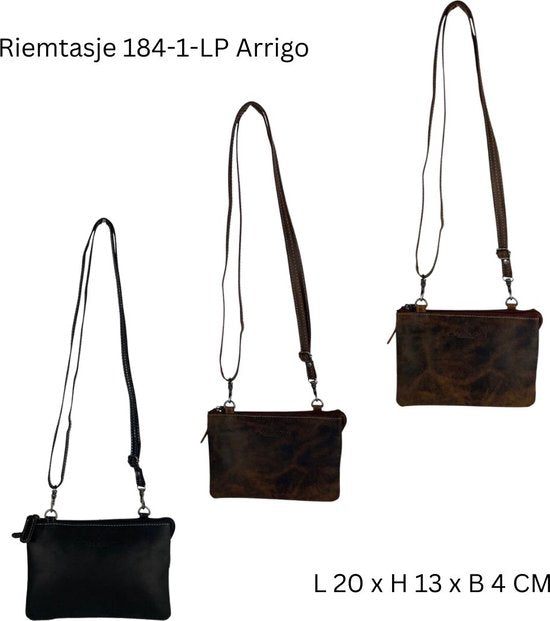 Heuptasje heren cognac leer telefoontasje aan je riem clutch heuptasje - Arrigo.nl
