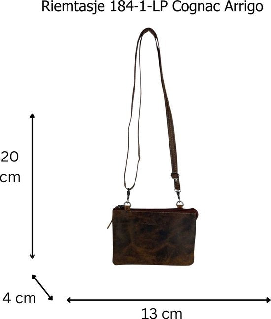 Heuptasje heren cognac leer telefoontasje aan je riem clutch heuptasje - Arrigo.nl