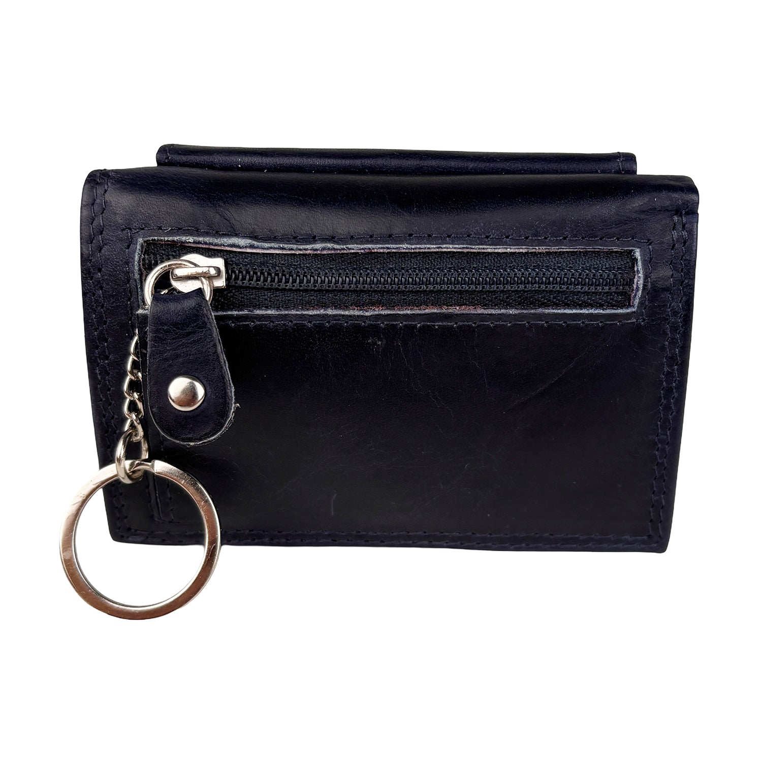 Blauwe Mini Portemonnee met RFID – Compact, slim en stijlvol onderweg