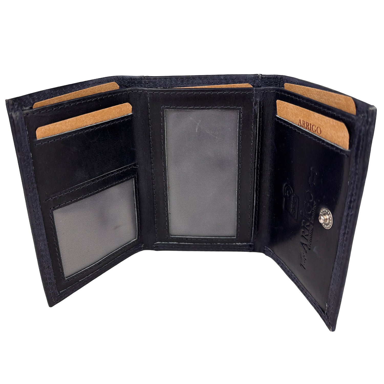 Blauwe Mini Portemonnee met RFID – Compact, slim en stijlvol onderweg