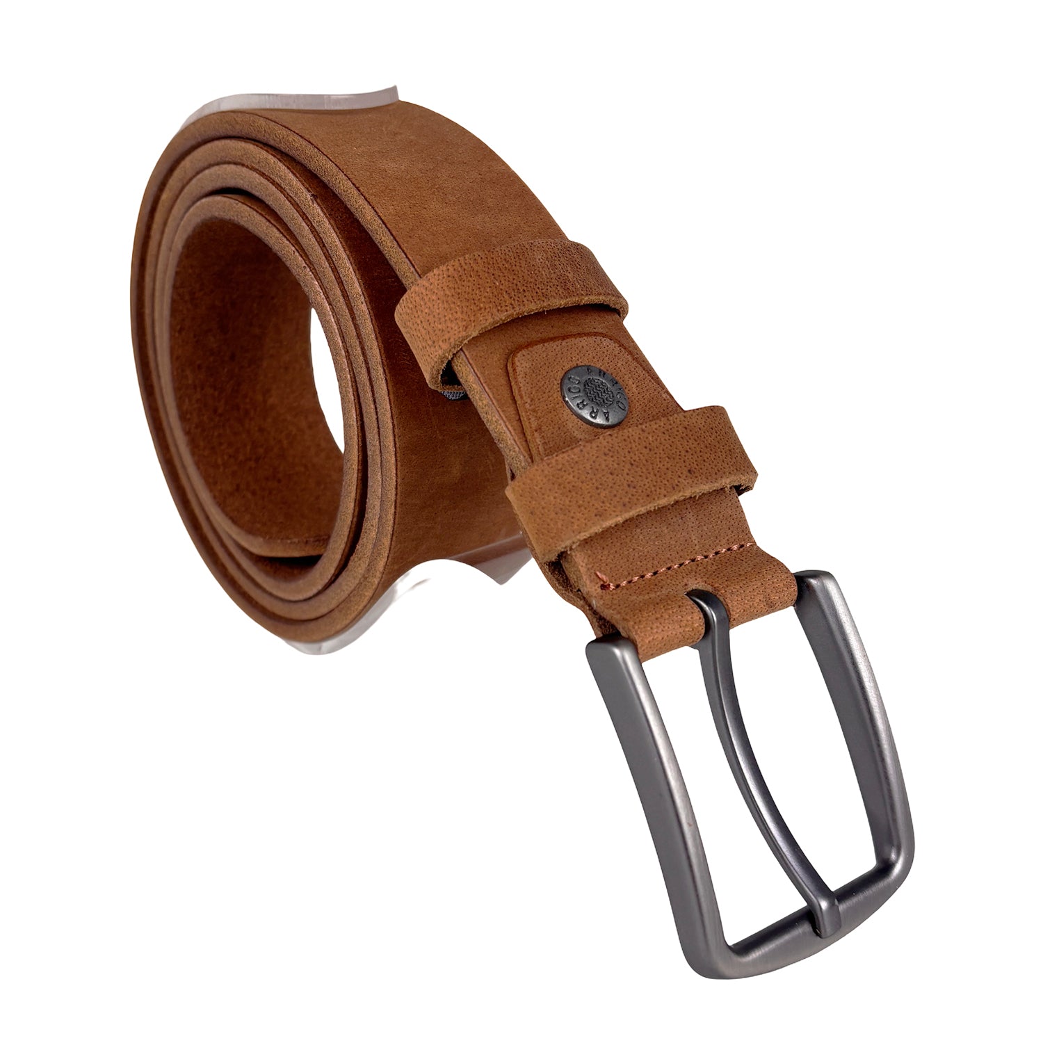 Leren riem cognac – 3,5 cm breed