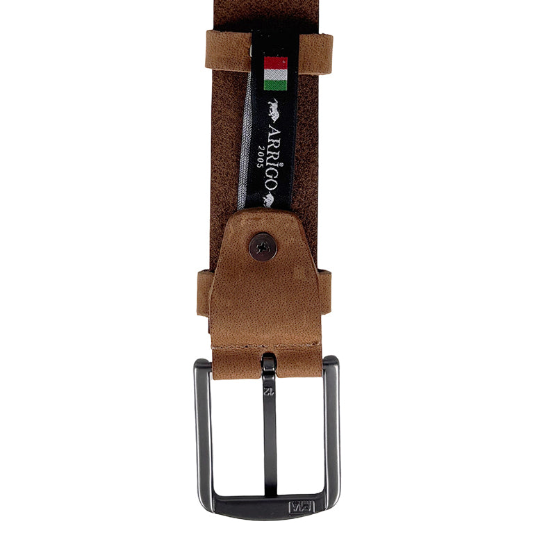 Leren riem cognac – 3,5 cm breed