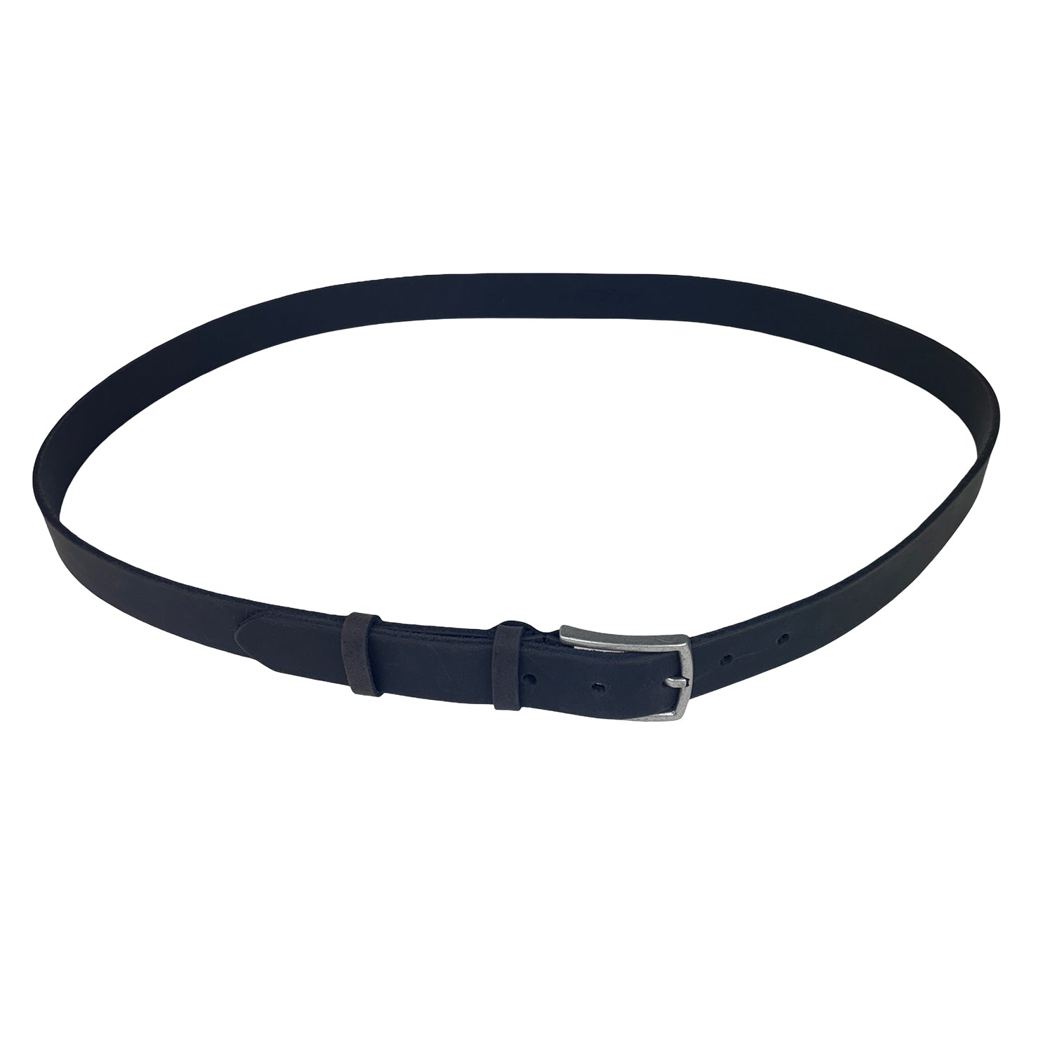 Leren riem matzwart – 3 cm breed
