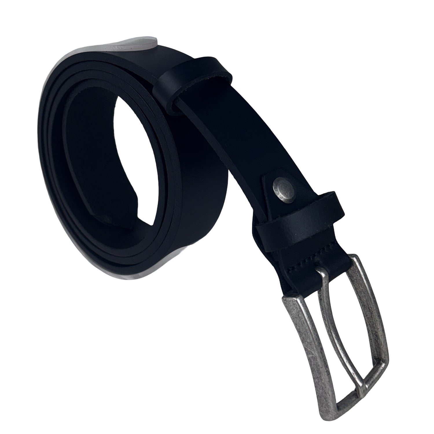 Leren riem zwart – 3 cm breed