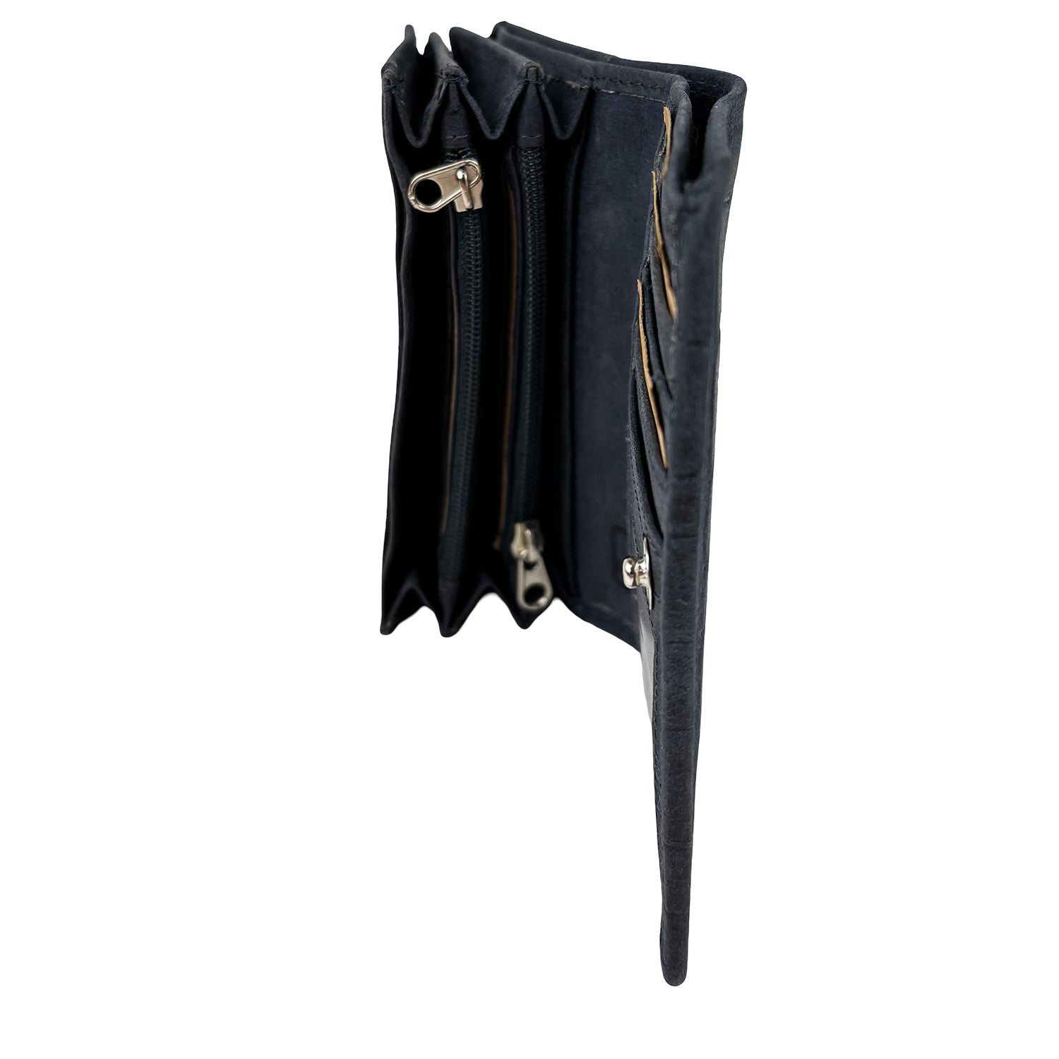 Arrigo damesportemonnee met krokoprint – Blauw