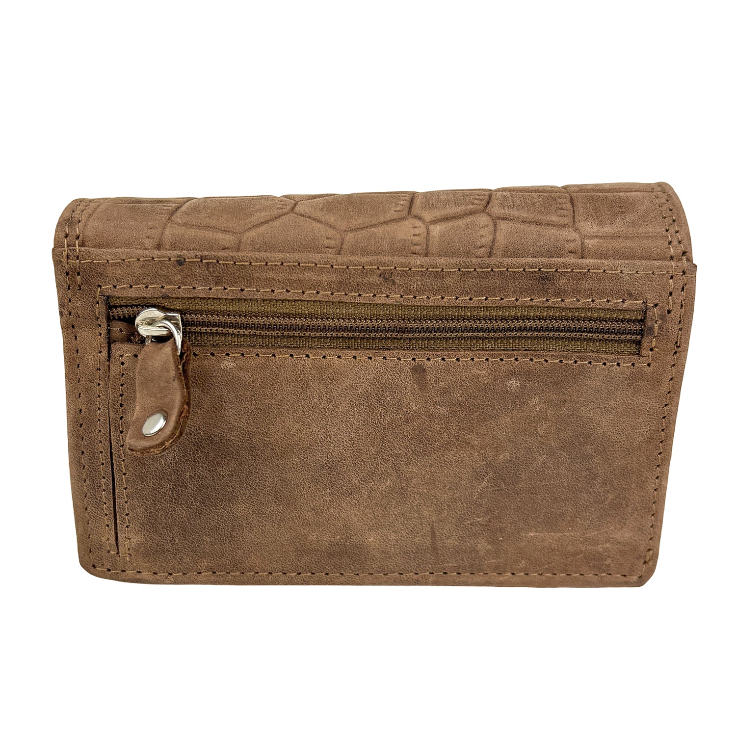 Arrigo damesportemonnee met krokoprint – Bruin