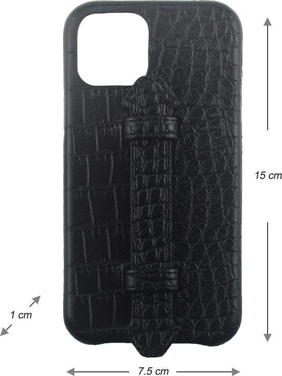 Iphone 12 hoesje zwart iphone 12 pro hoesje zwart hoesje - Arrigo Leather Goods