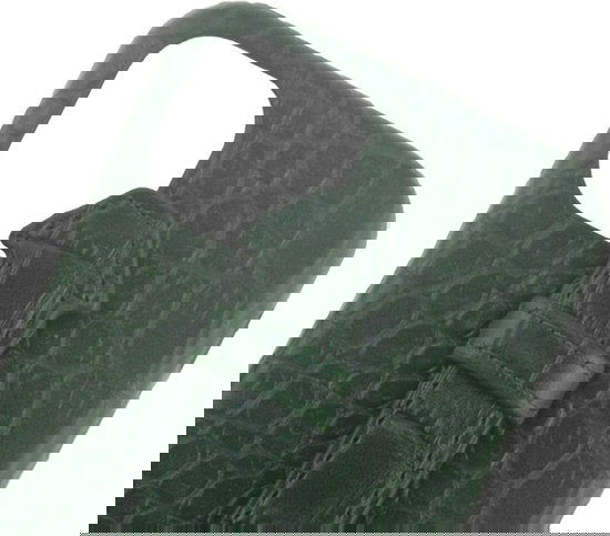 Iphone 12 mini hoesje groen met kroko print iphone 12 - Arrigo Leather Goods