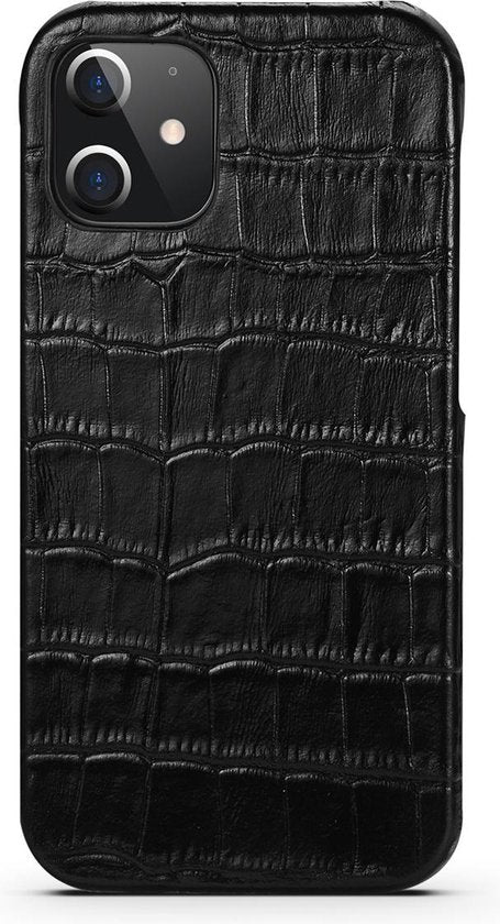 Iphone 12 mini hoesje kroko - Arrigo Leather Goods