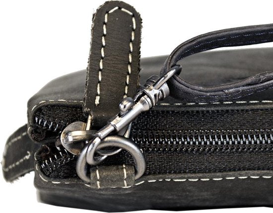 Klein schoudertas buffelleer festivaltasje lederen tasje klein crossbodytas voor dames - Arrigo Leather Goods