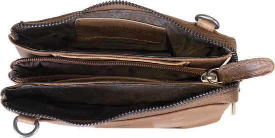 Klein schoudertas leer festivaltasje lederen tasje klein crossbodytas voor dames - Arrigo Leather Goods