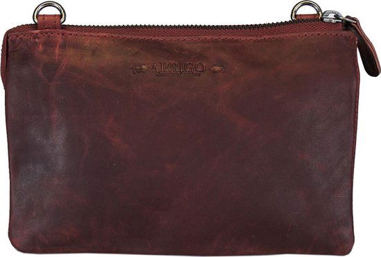 Klein schoudertas leer festivaltasje lederen tasje klein crossbodytas voor dames - Arrigo Leather Goods