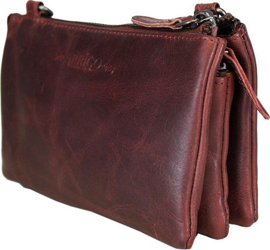 Klein schoudertas leer festivaltasje lederen tasje klein crossbodytas voor dames - Arrigo Leather Goods