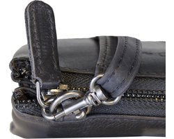 Klein schoudertas leer festivaltasje lederen tasje klein crossbodytas voor dames - Arrigo.nl