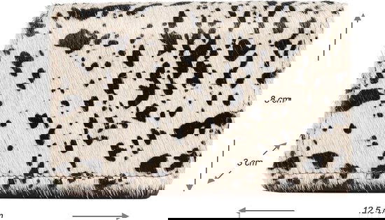 Kleine damesportemonnee van lichtbruin leer met vacht en anti-skim bescherming - Arrigo.nl