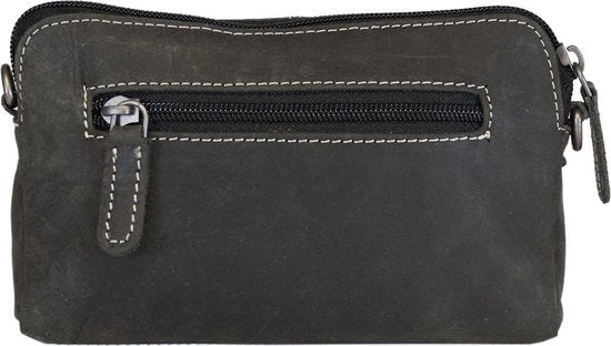 Lederen schoudertas voor dames mini bag xover crossbodytas clutch tasje - Arrigo Leather Goods