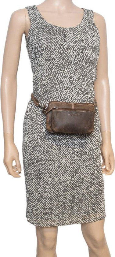 Lederen schoudertas voor dames mini bag xover crossbodytas clutch tasje - Arrigo Leather Goods