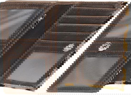 Leren dames portemonnee klein anti skim met dierenpint kleine dames - Arrigo.nl