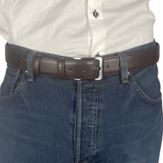 Leren heren riem of leren dames riem 3 5 cm - Arrigo Leather Goods