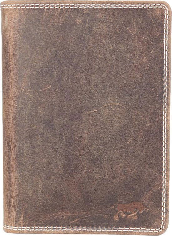 Leren portefeuille dames cognac of leren portefeuille heren cognac paspoortmap - Arrigo Leather Goods