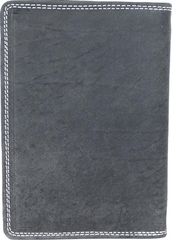 Leren portefeuille dames zwart of leren portefeuille heren zwart paspoortmap - Arrigo.nl