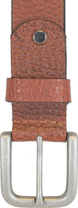 Leren riem bruin van 3 5 cm breed dames riem - Arrigo.nl