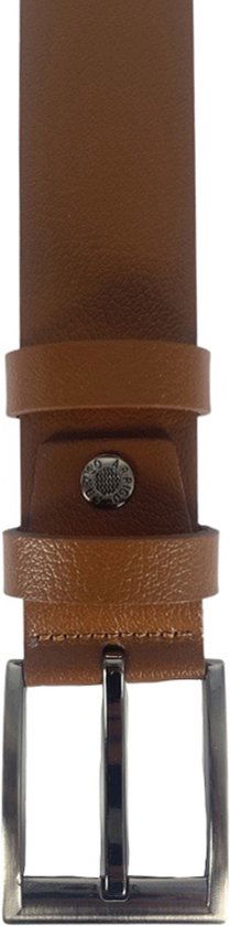Leren riem cognac 4 cm heren riem lichtbruin leer of - Arrigo Leather Goods