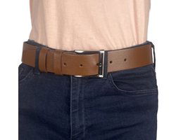 Leren riem cognac 4 cm heren riem lichtbruin leer of - Arrigo Leather Goods