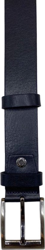 Leren riem donkerblauw 4 cm heren riem blauw leer of - Arrigo Leather Goods