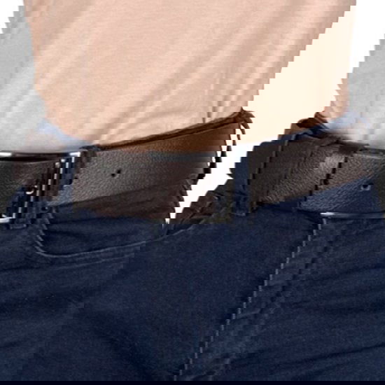 Leren riem donkerbruin 4 cm heren riem bruin leer of - Arrigo Leather Goods