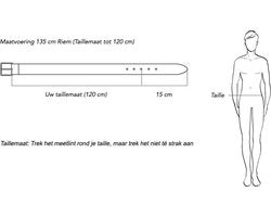 Leren riem donkerbruin met krokoprint van 3 5 cm breed - Arrigo.nl