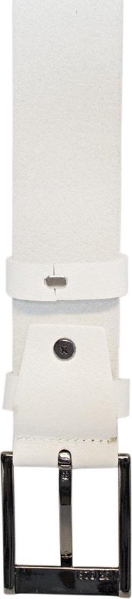 Leren riem wit 4 cm heren riem wit leer of - Arrigo Leather Goods