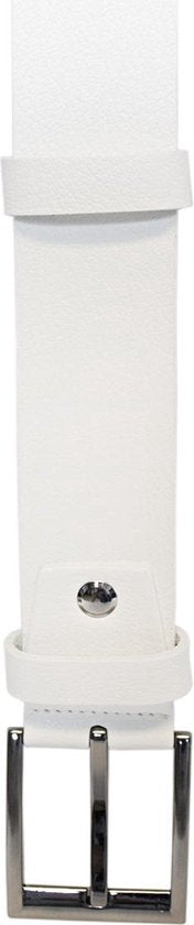 Leren riem wit 4 cm heren riem wit leer of - Arrigo Leather Goods