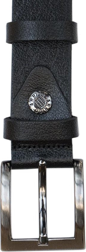 Leren riem zwart 3 cm Breed voor heren en dames - Arrigo.nl
