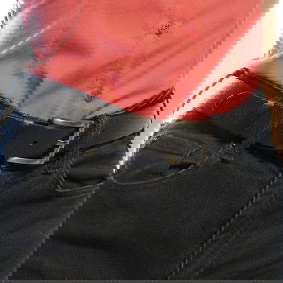 Leren riem zwart 3 cm Breed voor heren en dames - Arrigo.nl